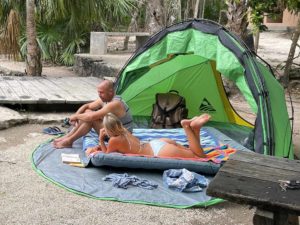 Escape M4 Canopy Tent from Camop Designs. It makes a great family tent, but also makes for a roomy small 2 person tent.