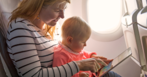 Imagine you're next to a mother and her baby on a long 8 hour flight.