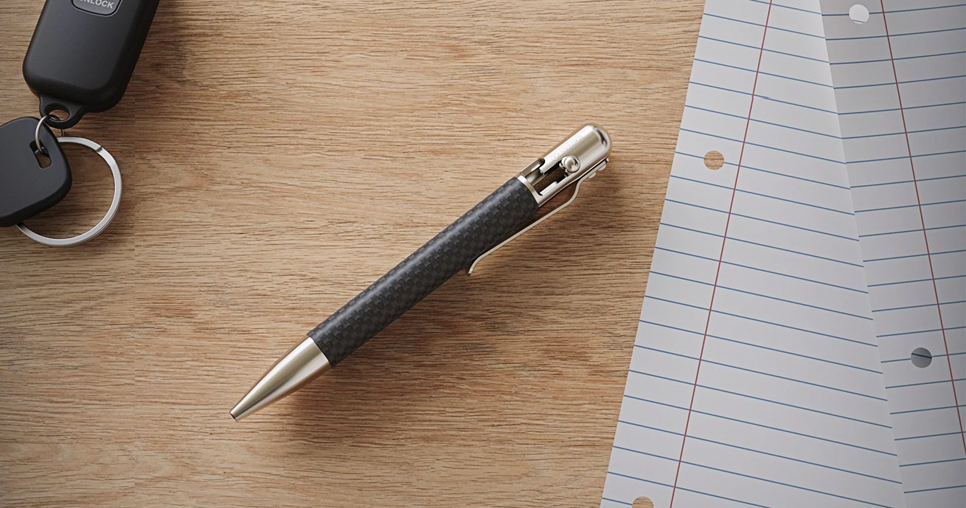 Write your own story with Bastion Bolt Action Pen.