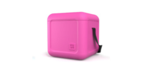 FOAM Portable Cooler in pink.