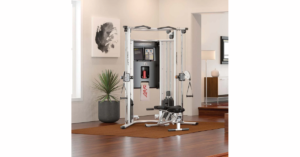 The Life Fitness G7 Home Gym in a home.