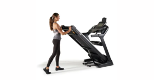 The Sole Fitness SOLE F80 can fold to create free space.