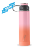 The Boulder Insulated Water Bottle in pink and orange.