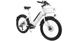 The BUZZ Bikes Cerana E-Bike in white.