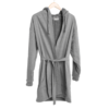 The DudeRobe Men's Luxury Bathrobe in light grey.