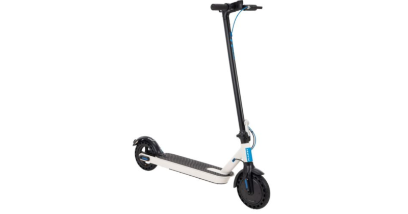 The H300 Electric Folding Kick Scooter from Huffy Bikes ready to ride.