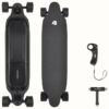 The Retrospec Tidal Rev Plus Electric Longboard in Black.