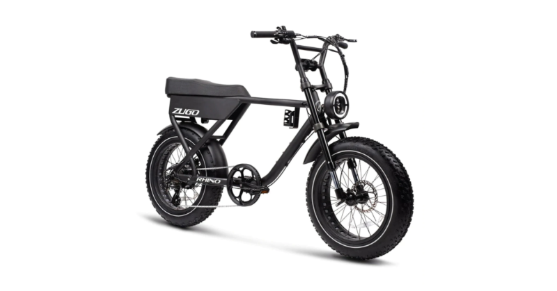The ZuGo Bike's RHINO Electric Fat Bike in black.