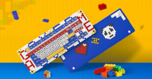 A built design of the Pixel Brick-Compatible Mechanical Keyboard.